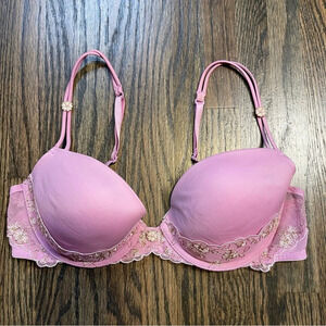 Victoria’s Secret Ipex purple lightly lined demi underwire bra size 34C